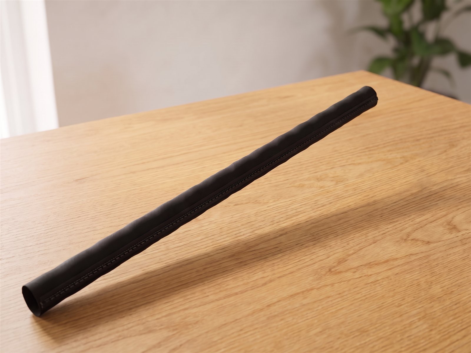 Cable sleeve — On the desk · close-up