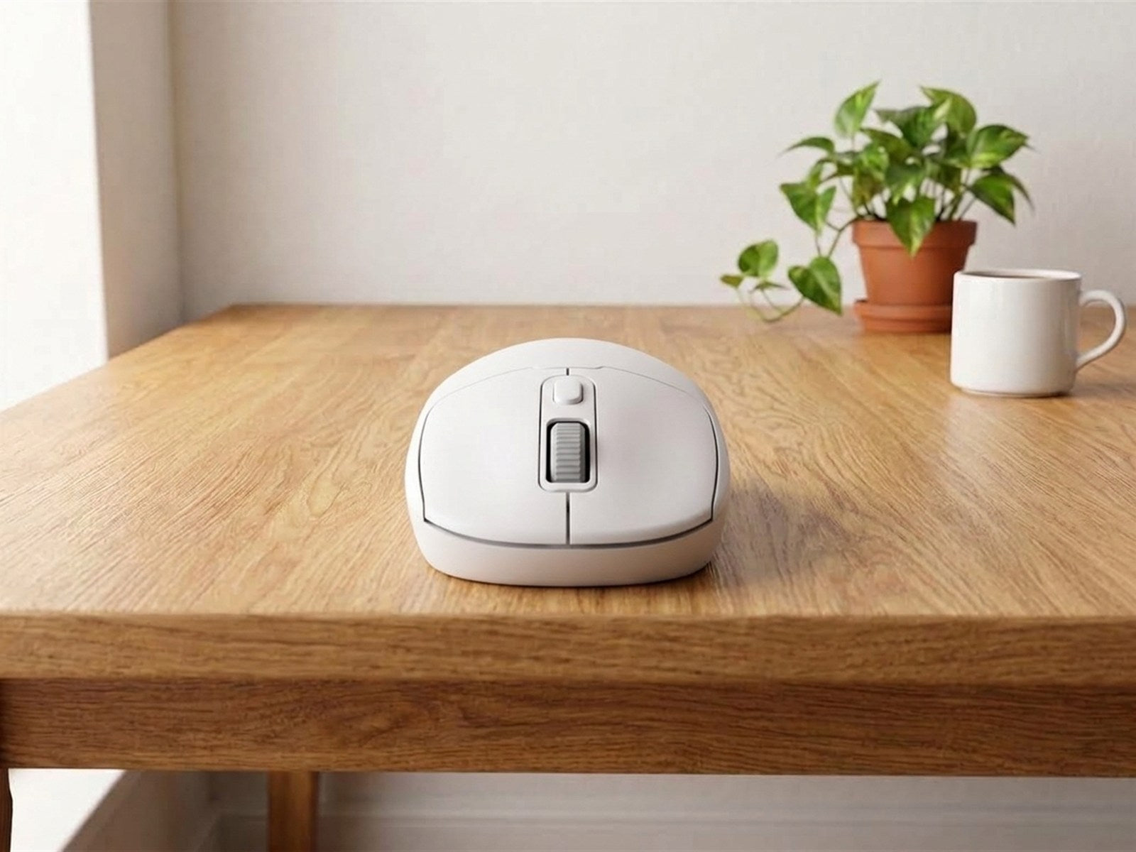 Wireless mouse — On the desk · front