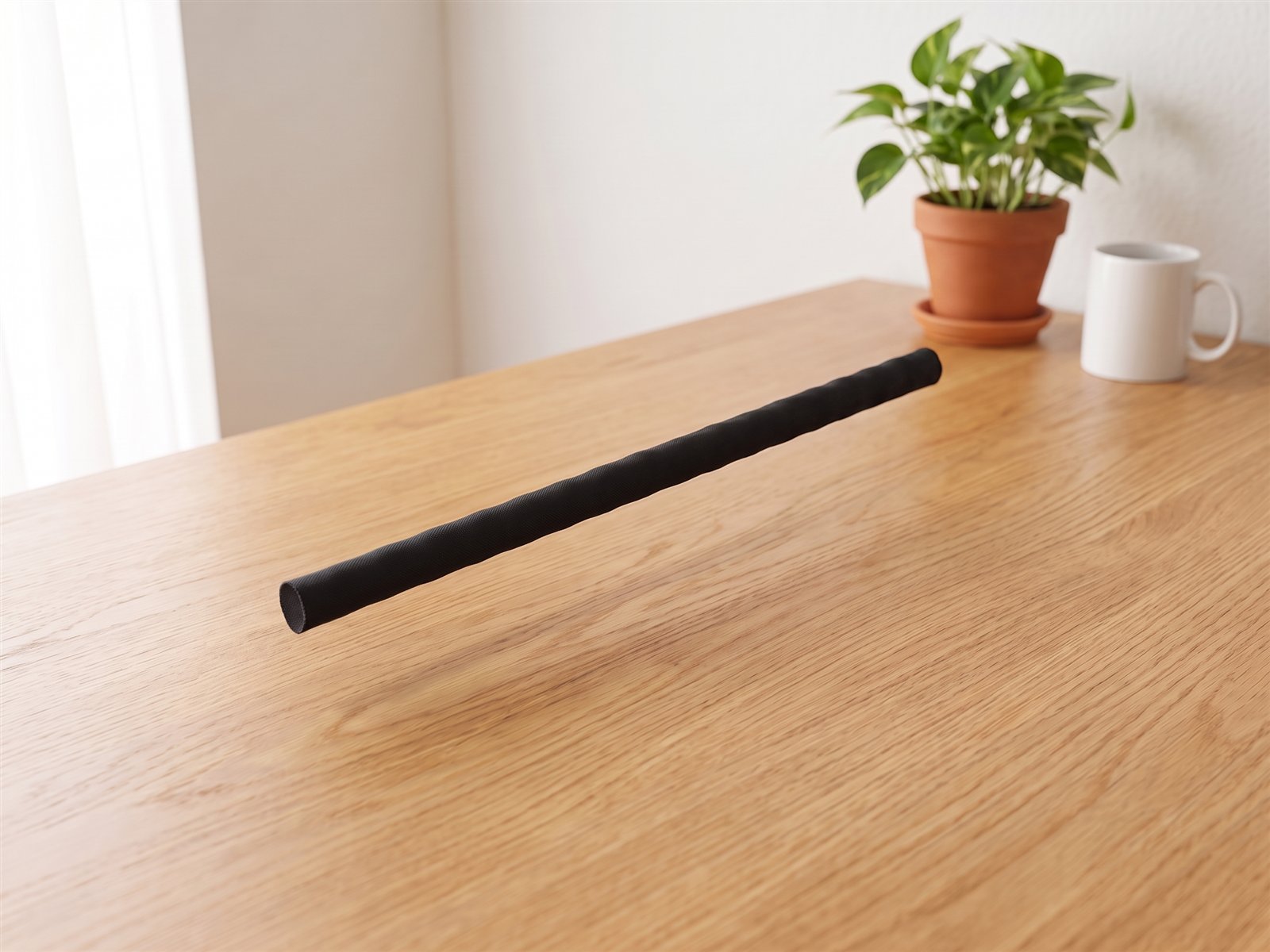 Cable sleeve — On the desk · front