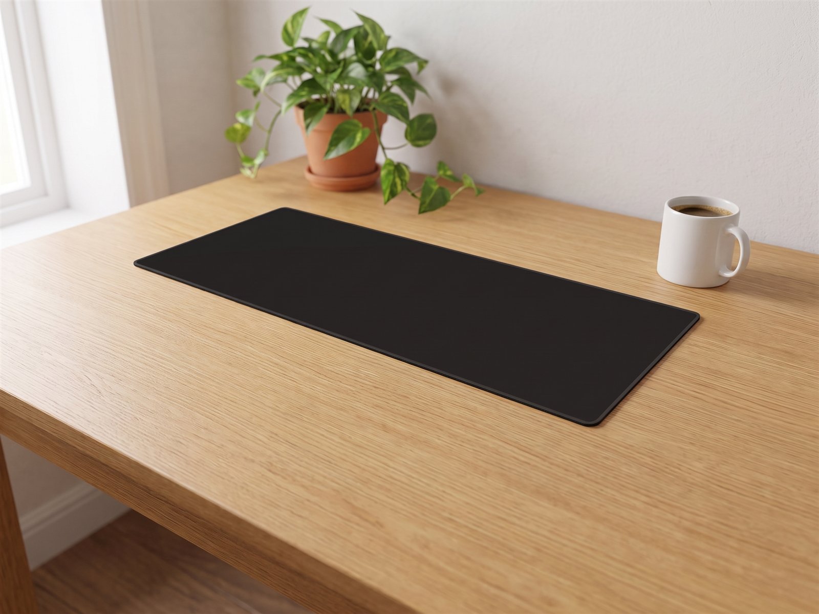 Desk mat XXL — Stitched edge · 90 × 40 cm