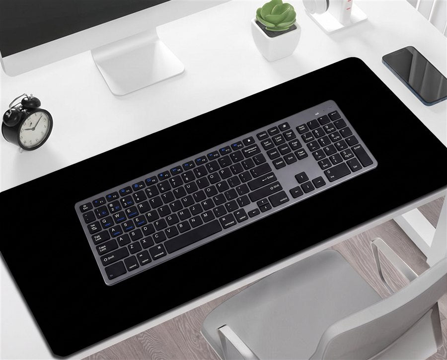 Desk mat XXL — Black · on the desk